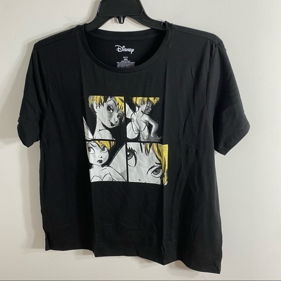 Disney Tinkerbell T-shirt NWT 2X Black Gothic Women’s - Picture 3 of 8